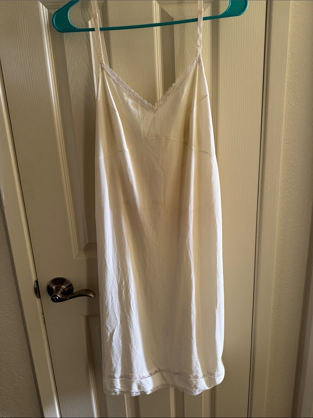 jcpenney Cream Lace-Trim Slip